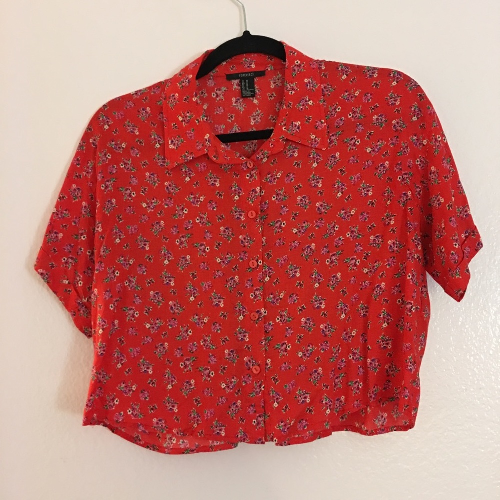 FLORAL CROP TOP